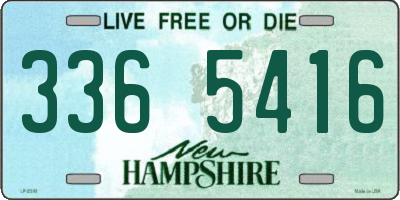 NH license plate 3365416