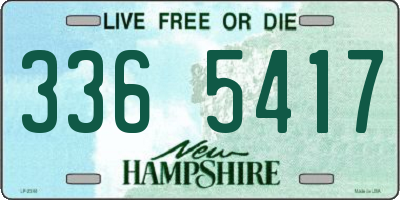 NH license plate 3365417