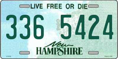 NH license plate 3365424