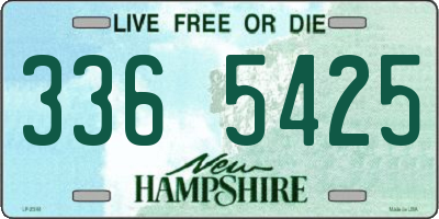 NH license plate 3365425