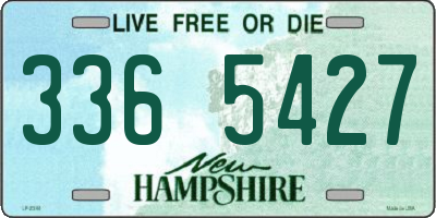 NH license plate 3365427