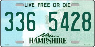 NH license plate 3365428