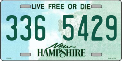 NH license plate 3365429