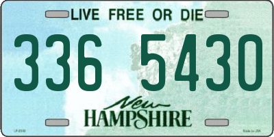 NH license plate 3365430