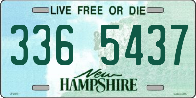 NH license plate 3365437