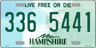 NH license plate 3365441