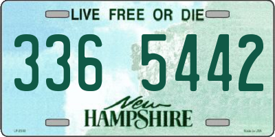 NH license plate 3365442