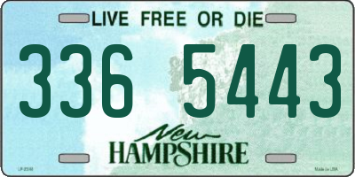 NH license plate 3365443