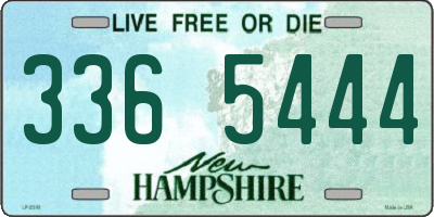 NH license plate 3365444