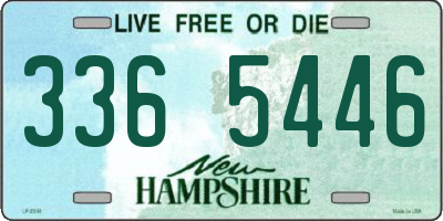 NH license plate 3365446