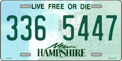 NH license plate 3365447