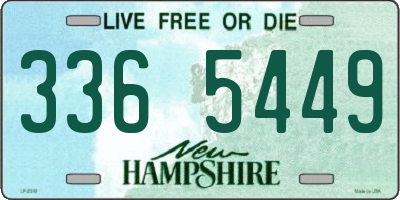 NH license plate 3365449