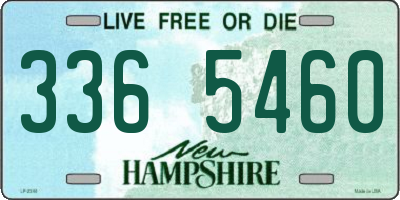 NH license plate 3365460