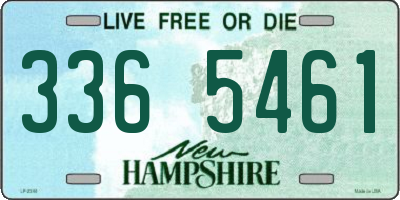 NH license plate 3365461