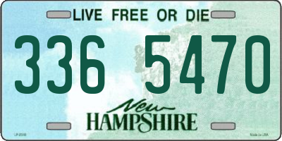 NH license plate 3365470