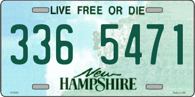 NH license plate 3365471