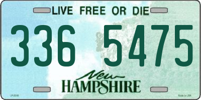 NH license plate 3365475
