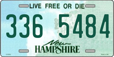 NH license plate 3365484
