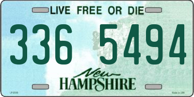 NH license plate 3365494