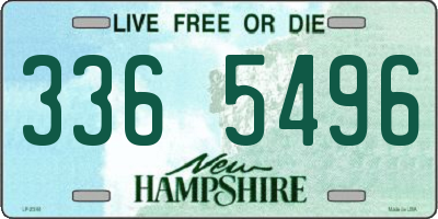 NH license plate 3365496