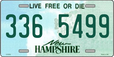 NH license plate 3365499