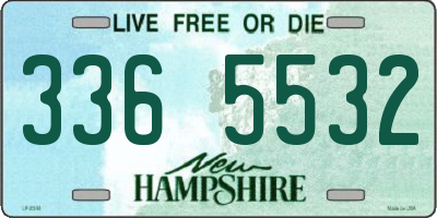 NH license plate 3365532