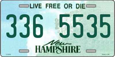NH license plate 3365535