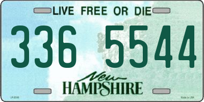 NH license plate 3365544