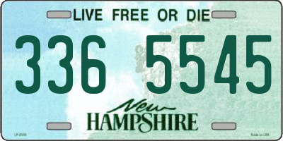 NH license plate 3365545