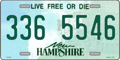 NH license plate 3365546