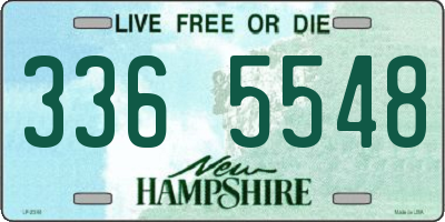 NH license plate 3365548