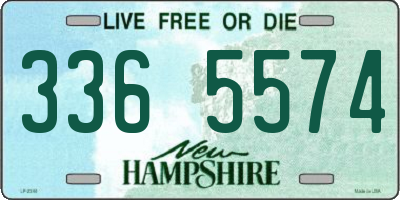 NH license plate 3365574