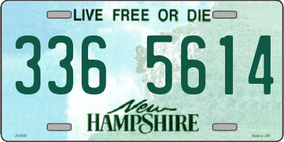 NH license plate 3365614