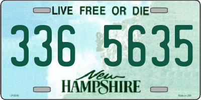 NH license plate 3365635