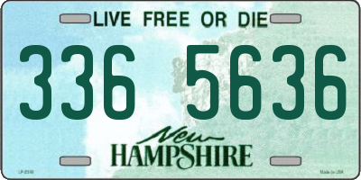 NH license plate 3365636