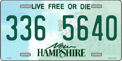 NH license plate 3365640