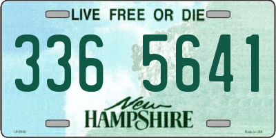 NH license plate 3365641