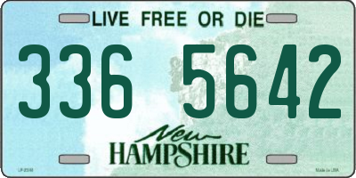NH license plate 3365642