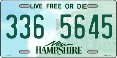 NH license plate 3365645