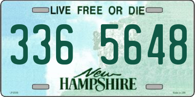 NH license plate 3365648