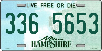NH license plate 3365653