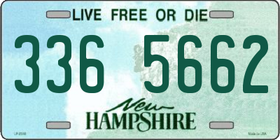 NH license plate 3365662