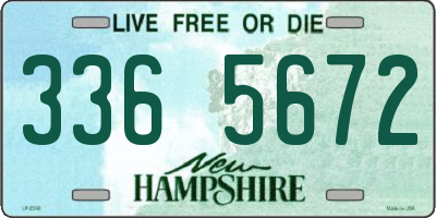 NH license plate 3365672