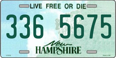 NH license plate 3365675