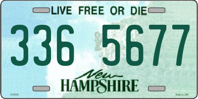 NH license plate 3365677