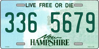 NH license plate 3365679