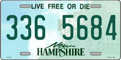 NH license plate 3365684