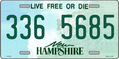 NH license plate 3365685