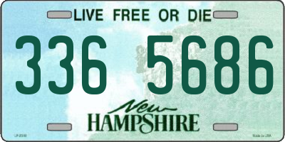 NH license plate 3365686