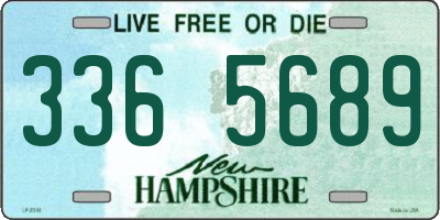 NH license plate 3365689